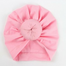 Turbante bebê de tecido Rosa