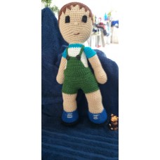 Boneca de Crochê Amigurumi BC014P