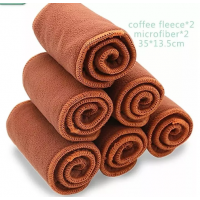 Absorvente Fibra de café para Fralda Ecológica Reutilizável 4 camadas