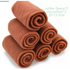 Absorvente Fibra de café para Fralda Ecológica Reutilizável 4 camadas